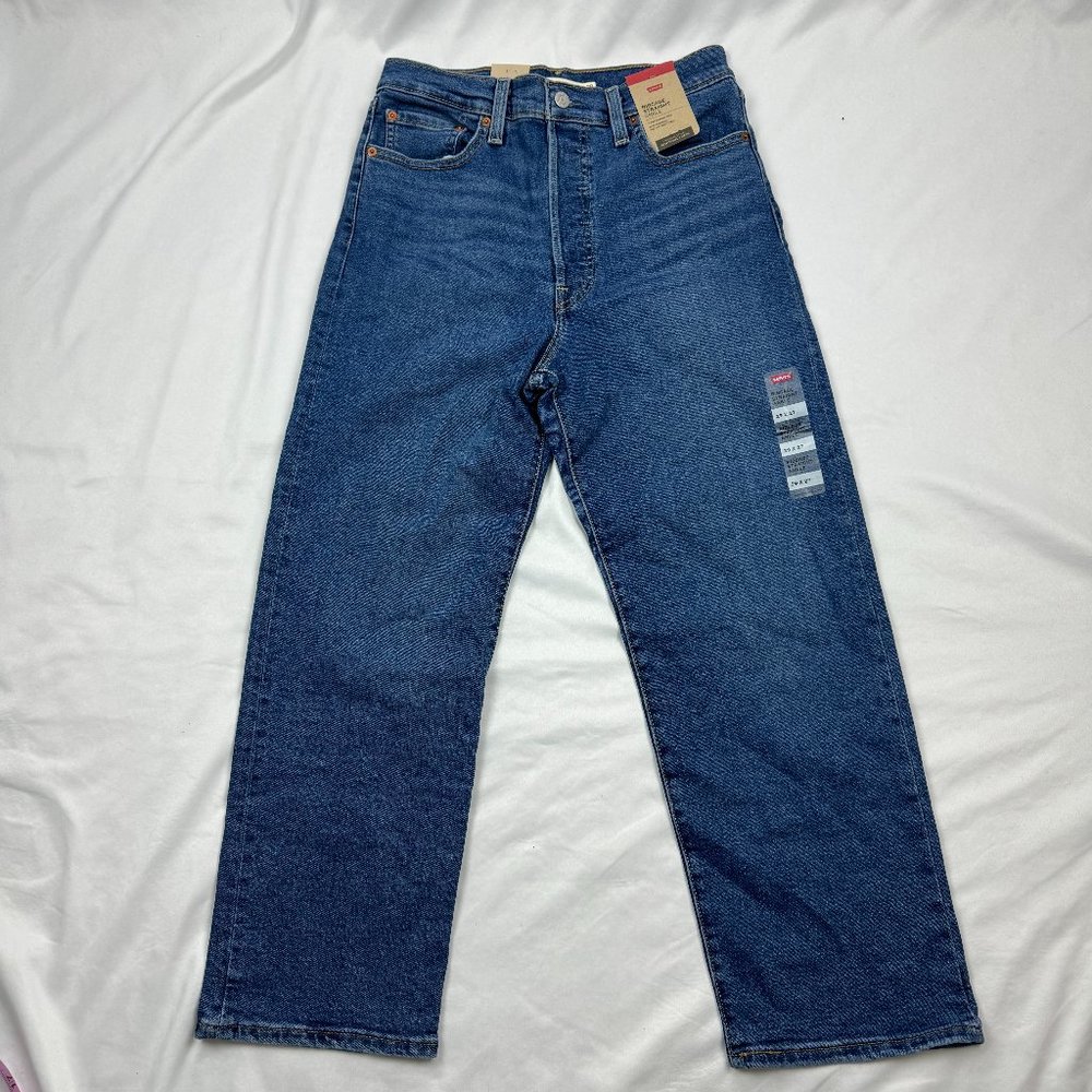 Levi's Women's Ultra-High Rise Ribcage Straight Jeans Summer Slide 29x27